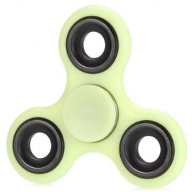 LUMINOUS FIDGET SPINNER WITH IRON BAR ABS PLASTIC STRESS RELIEVER TOY (YELLOW)