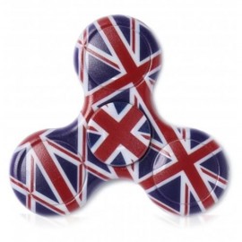 PLASTIC NATIONAL FLAG PATRIOTIC PATTERNED FIDGET SPINNER (BLUE AND RED)