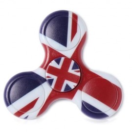 PLASTIC NATIONAL FLAG PATRIOTIC PATTERNED FIDGET SPINNER (DEEP BLUE)