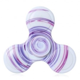 ANTI-STRESS TOY PLASTIC PATTERNED FIDGET SPINNER (LIGHT PURPLE)