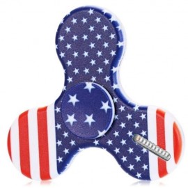 TRI-BAR LED RECHARGEABLE FIDGET SPINNER WITH GRAPHIC PATTERN STRESS RELIEVER TOY (COLORMIX