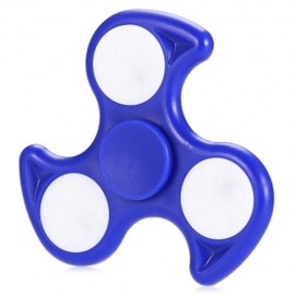 ABS TRIANGLE FIRE WHEEL FIDGET SPINNER WITH LED LIGHT ADHD FOCUS ANXIETY RELIEF TOY (BLUE)