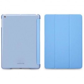 COOL PU LEATHER AND PLASTIC CASE FOR IPAD AIR / 5 WITH FOLDABLE STAND (BLUE)
