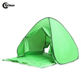 CLEYE INSTANT SETUP 2 PERSON BEACH TENT WITH DOOR CURTAIN (MOSS)