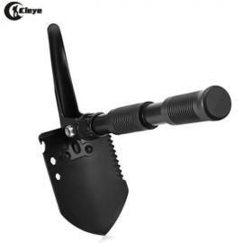 CLEYE OUTDOOR MINI PORTABLE FOLDING PICK SHOVEL (BLACK)