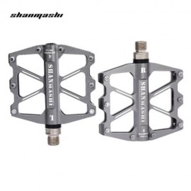 SHANMASHI SMS - 418 PAIRED 4 BEARINGS ROAD MOUNTAIN BICYCLE PEDAL (TITANIUM GREY)