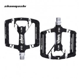 SHANMASHI Paired Outdoor Cycling Road Mountain Bicycle Pedal (BLACK)