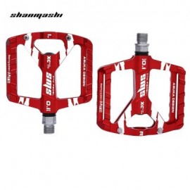 SHANMASHI Paired Outdoor Cycling Road Mountain Bicycle Pedal (RED)