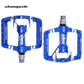 SHANMASHI PAIRED OUTDOOR CYCLING ROAD MOUNTAIN BICYCLE PEDAL (BLUE)