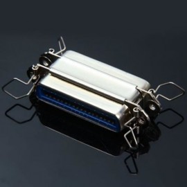 DB - 032 CN 36PIN FEMALE TO 36PIN FAMEAL SCSI ADATPER FOR PRINTER (SILVER)