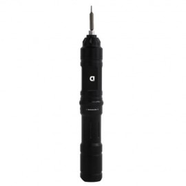 X 1 RECHARGEABLE AVIATION ALUMINIUM MINI ELECTRIC SCREWDRIVER (BLACK)