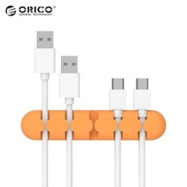 ORICO DESKTOP CABLE ORGANIZER SILICONE CORD HOLDER CLIP (ORANGE)