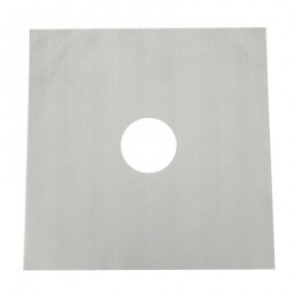 Reusable Heat Resistant Gas Stove Protector Burner Cover (SILVER)