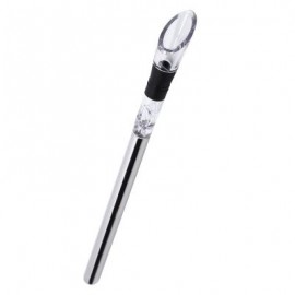 Stainless Steel Wine Chiller Stick with Aerator and Pourer (SILVER)