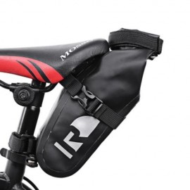 ROSWHEEL 111363 WATERPROOF BICYCLE SADDLE BAG CYCLING ACCESSORY (BLACK)