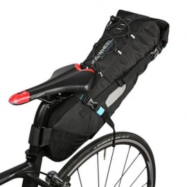 ROSWHEEL 131372 WATER-RESISTANT 10L BIKE TAIL BAG BICYCLE REAR PACK (BLACK)