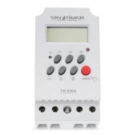 SINOTIMER 220V 24 HOURS PROGRAMMABLE MINI TIME SWITCH CONTROLLER (WHITE)