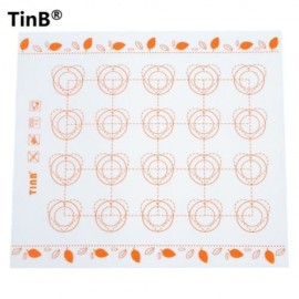 TINB MULTIPURPOSE SILICONE BAKING AND KNEADING DOUGH MAT (ORANGE YELLOW)