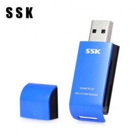 SSK SCRM331 USB 3.0 TO SD / TF CARD READER (BLUE)