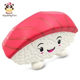 SQUISHYFUN PU SPONGE SLOW RISING SIMULATE SUSHI SQUEEZE TOY (RED)