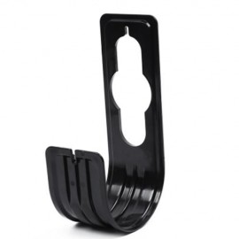 DURABLE WALL MOUNTED GARDEN HOSE HANGER HOOK (BLACK)