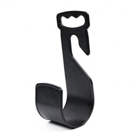 DURABLE PLASTIC GARDEN HOSE HANGER (BLACK)