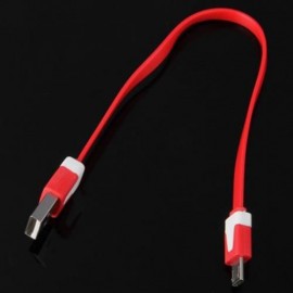 22CM DATA TRANSFER CHARGING CABLE FOR SAMSUNG HTC MOBILE PHONE (RED)