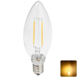 YOUOKLIGHT 180LM E14 1.8W 3000K 2 LEDS COB FILAMENT CANDELEBRA LIGHT ENERGY SAVING FLAMED 