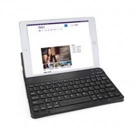 BH030C 9.7 INCH BLUETOOTH KEYBOARD WITH LEATHER COVER (BLACK)