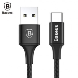 BASEUS RAPID SERIES TYPE-C CABLE WITH INDICATOR LIGHT 25CM (BLACK)