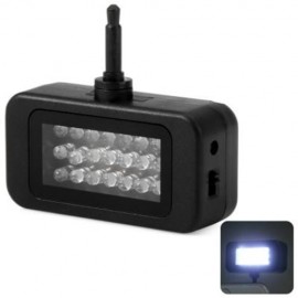 PRACTICAL 3.5MM INTERFACE ANTI-DUST PLUG UNIVERSAL PHONE LED LIGHT (BLACK)