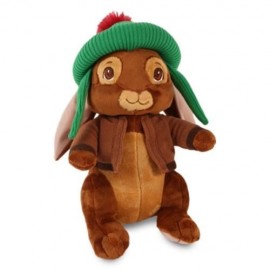 STUFFED RABBIT SHAPE PLUSH DOLL TOY BIRTHDAY CHRISTMAS GIFT (BROWN)