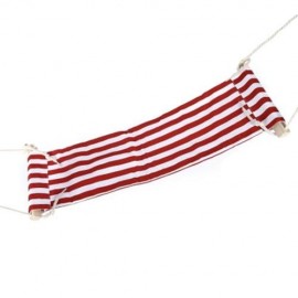 ADJUSTABLE DESK FOOT HAMMOCK FEET REST PEDAL (RED STRIPE)