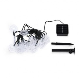 SOLAR POWERED ROMANTIC HEART-SHAPED STRING LIGHT LAMP (WARM WHITE LIGHT)