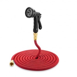 GARDEN EXPANDABLE MAGIC WATER HOSE 25 / 50 / 75 / 100FT (RED)
