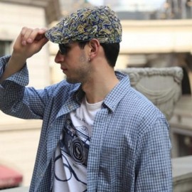 PAISLEY VINTAGE PATTERN NEWSBOY HAT (COLORFUL)
