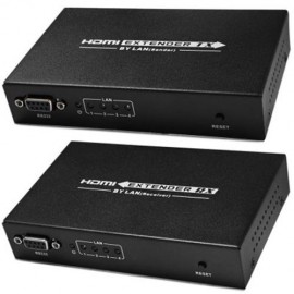 LKV374 HDMI EXTENDER OVER CAT5E / 6 TRANSMITTER AND RECEIVER KIT WITH 4 LAN PORTS ( AC 100