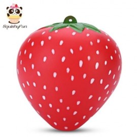 SQUISHYFUN PU SLOW RISING SIMULATE STRAWBERRY FRAGRANT TOY (RED)