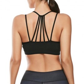 STRAPPY WORKOUT PADDED BRA (BLACK)