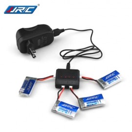 JJRC BATTERY CHARGING SET 3.7V 400MAH LIPO   WSX BALANCE CHARGER WITH US PLUG ADAPTER / CA