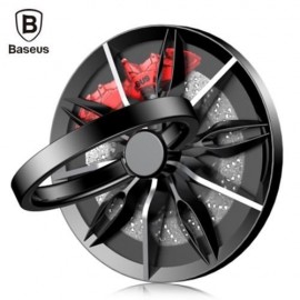 BASEUS 10 PIECES WHEEL RING BRACKET FINGER GRIP PHONE HOLDER (BLACK   SILVER)