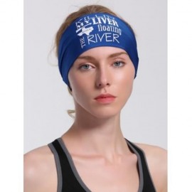 LETTERS PATTERN RUNNING HIP HOP HEADBAND (BLUE)