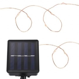 SOLAR POWERED WATERPROOF 200 LEDS COPPER STRING LIGHT (RGB COLOR)