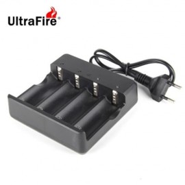 ULTRAFIRE MD-404A 26650 BATTERY 4-SLOT CHARGER AC 100 - 240V (BLACK)