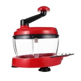 MULTIFUNCTIONAL MANUAL FOOD PROCESSOR CUTTING MACHINE (RED)