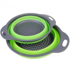 SILICONE FOLDING BASKET FOR VEGETABLE AND FRUIT (GREEN)