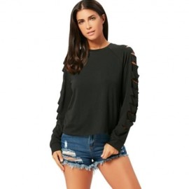 RIPPED RAGLAN LONG SLEEVE T-SHIRT (BLACK)