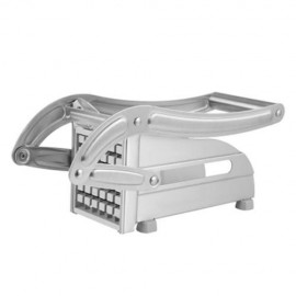 HAND-OPERATED STAINLESS STEEL HOUSEHOLD POTATO STRIP-CUTTER (SILVER)