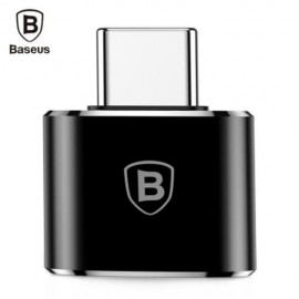BASEUS MINI OTG MALE TYPE-C TO FEMALE USB CONVERTER ADAPTER (BLACK)