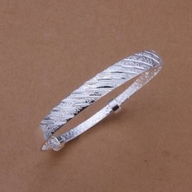 STYLISH CHIC WOMEN'S ROUND PRINTED BRACELET (SILVER)